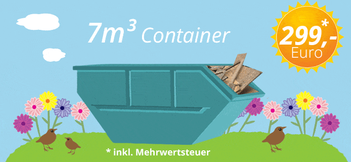 Aktion Sommer Holzabfall Container